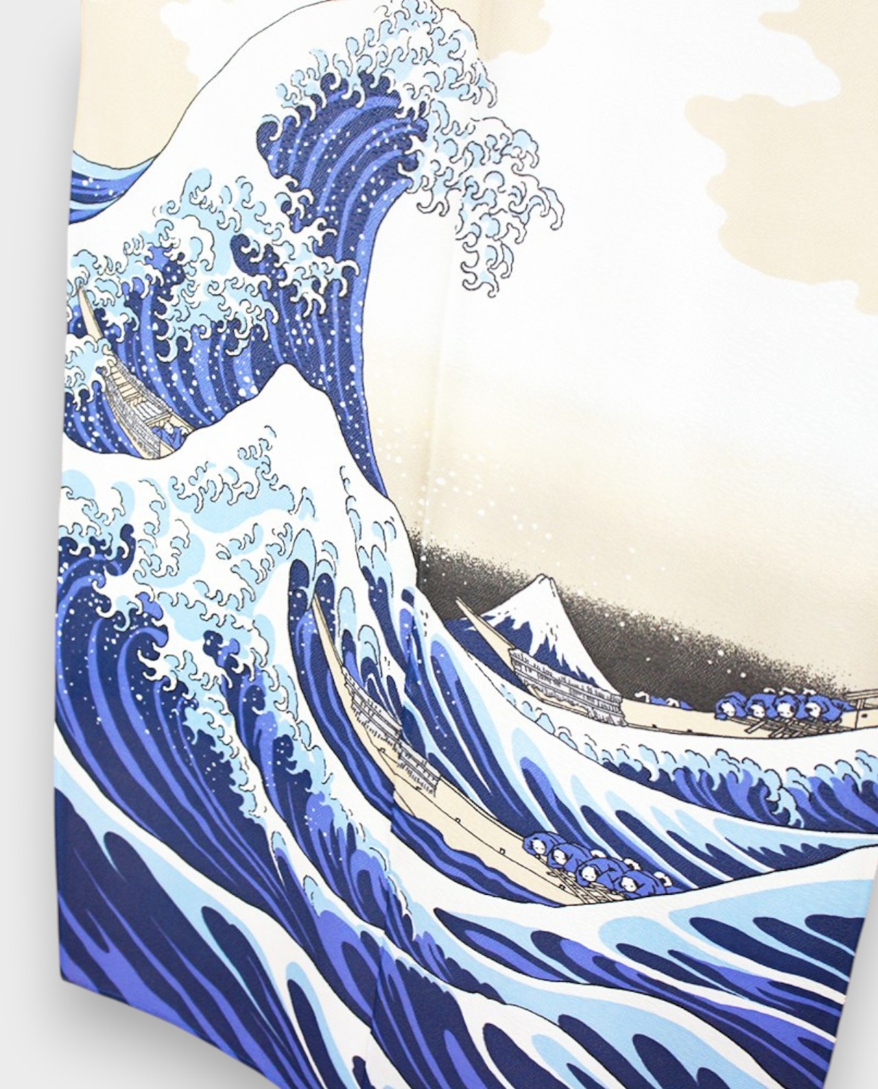 Rideau Noren Grande Vague Blanche – Image 2