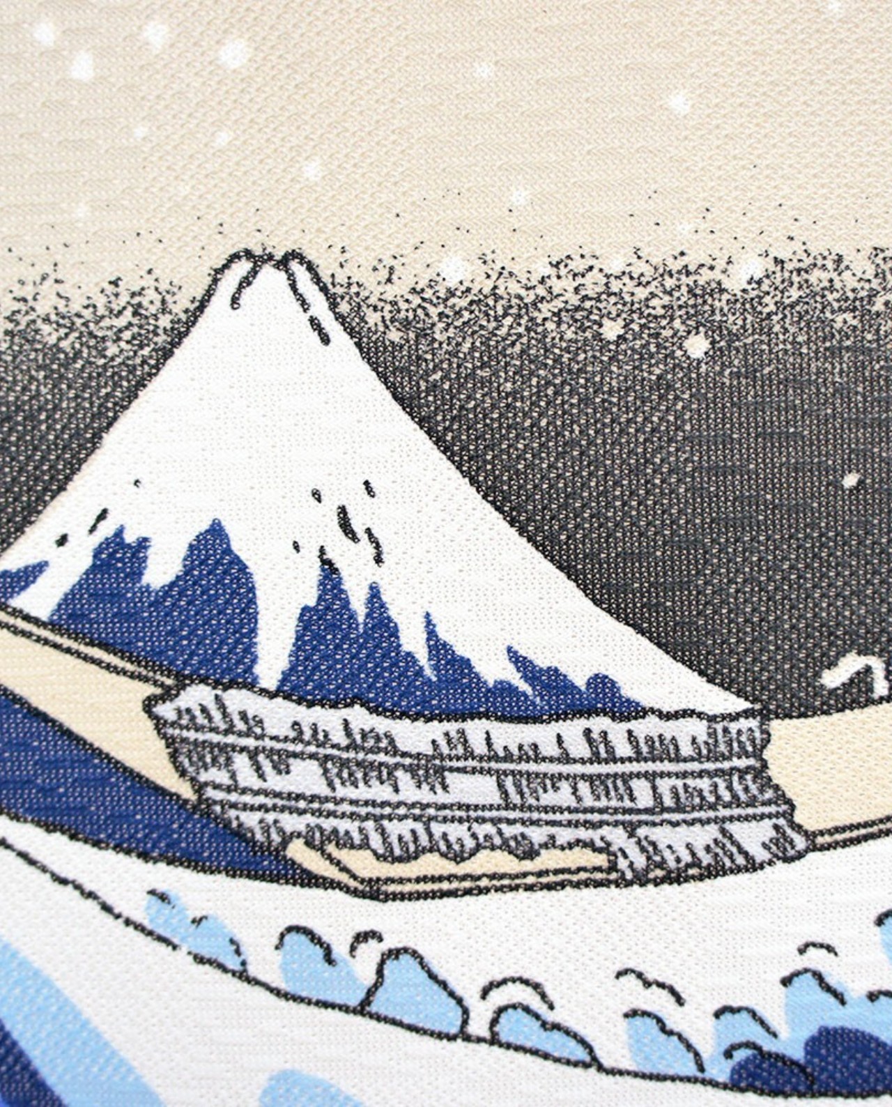Rideau Noren Grande Vague Blanche – Image 5
